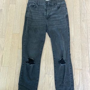 Black skinny high rised ripped jeans pacsun